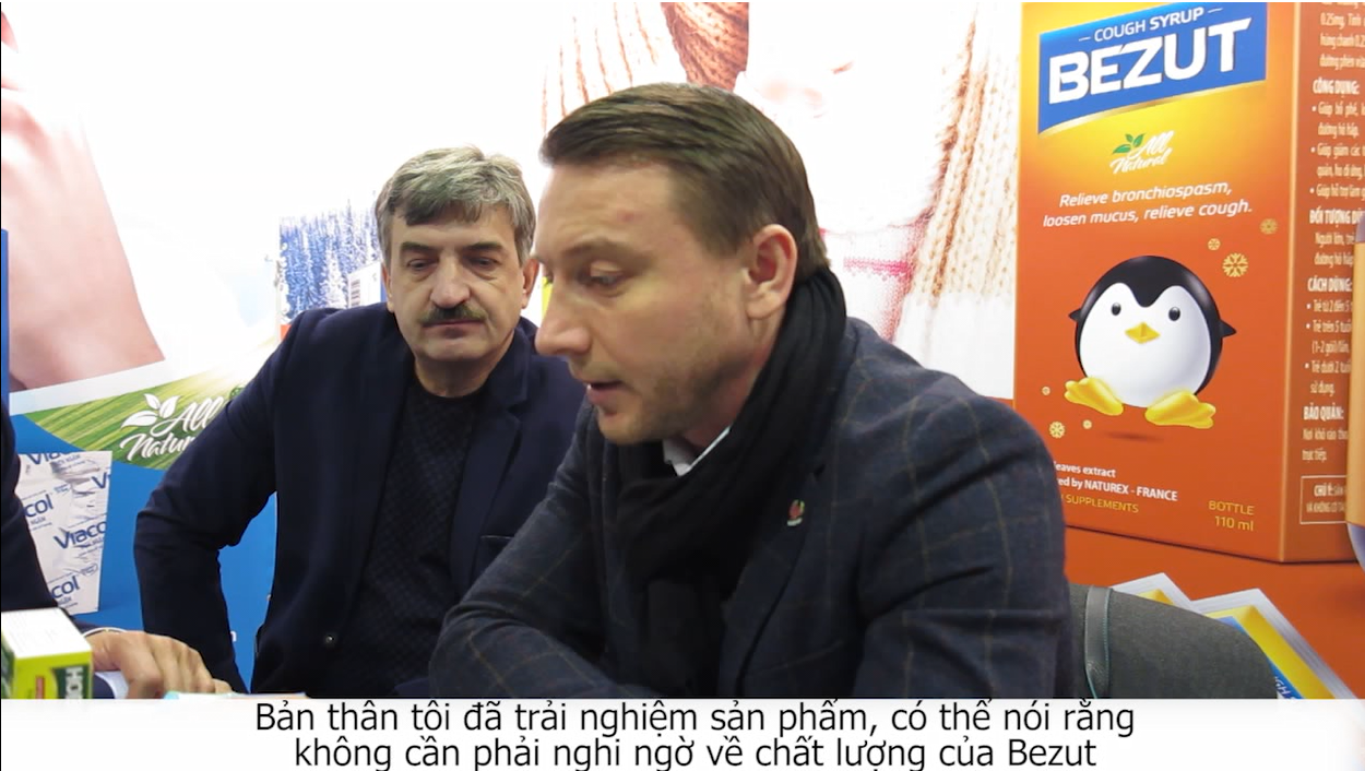 Đại diện công ty Ruspharm chia sẻ về bộ sản phẩm trị ho BEZUT